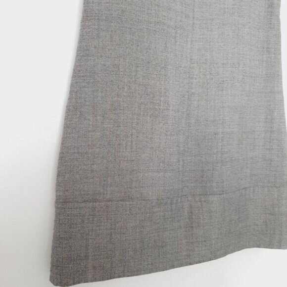 GAP Wool Blend A-Line Bib Collar Mini Dress Neutral Gray Sz 2 - Picture 12 of 13